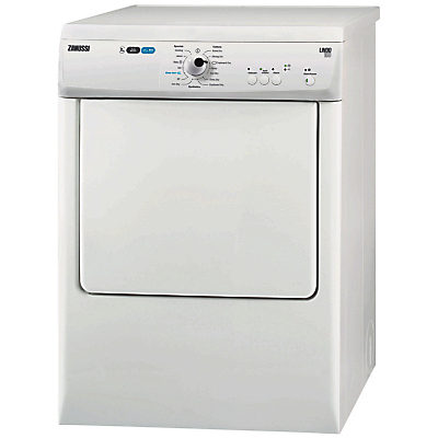 Zanussi ZTE7102PZ Freestanding Vented Tumble Dryer, 7kg Load, C Energy Rating, White Zanussi ZTE7102PZ Freestanding Vented Tumble Dryer, 7kg Load, C Energy Rating, White